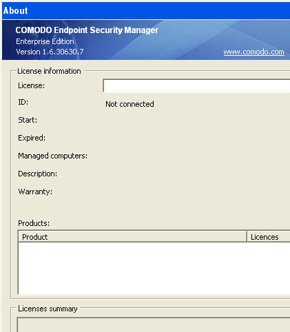 Comodo Endpoint Security Manager Screenshot 1
