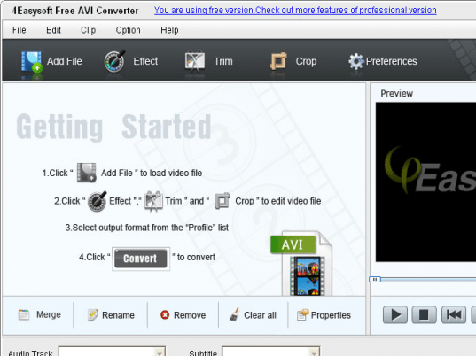 4Easysoft Free AVI Converter Screenshot 1