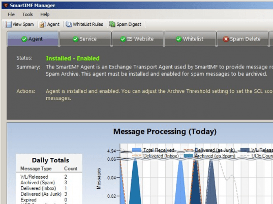 SmartIMF Manager for Exchange Screenshot 1