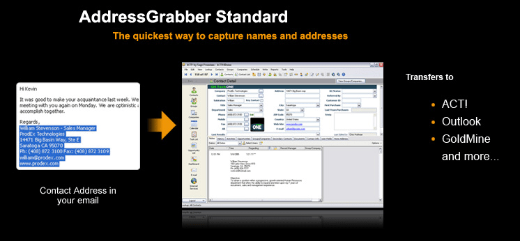 AddressGrabber Standard Screenshot 1