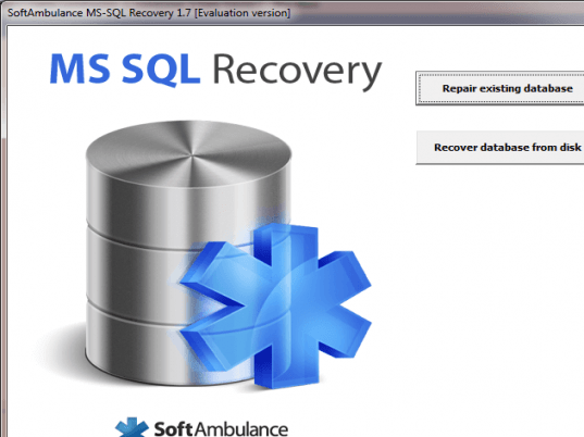 SoftAmbulance MS SQL Recovery Screenshot 1
