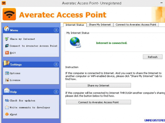 Averatec Access Point Screenshot 1