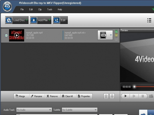 4Videosoft Blu-ray to MKV Ripper Screenshot 1