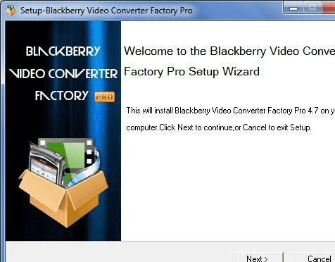BlackBerry Video Converter Factory Pro Screenshot 1