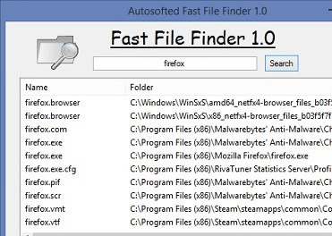 Fast File Finder by Autosofted Screenshot 1