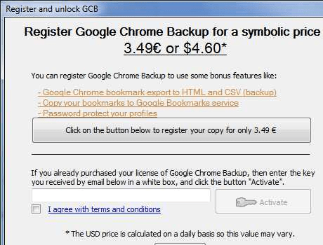 Google Chrome Backup Screenshot 1