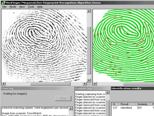 FingerprintMinutiae Screenshot 1