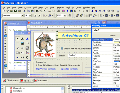 Antechinus C# Editor Screenshot 1