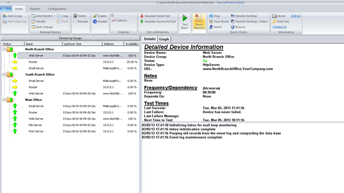 IsItUp Network Monitor Screenshot 1