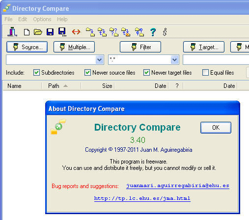 Directory Compare Screenshot 1