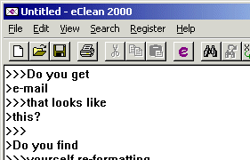 eClean 2000 Screenshot 1