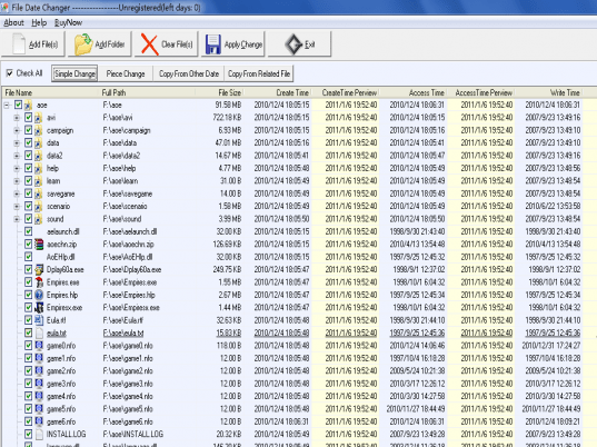 File Date Changer Screenshot 1