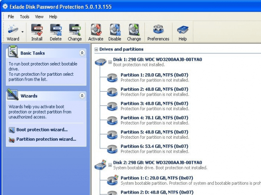 Disk Password Protection Screenshot 1