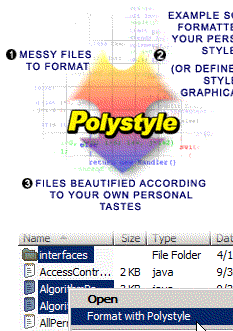 Polystyle Source Code Beautifier Screenshot 1