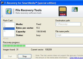 FileRecovery for SmartMedia Screenshot 1