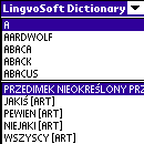 LingvoSoft Talking Dictionary English <-> Polish for Palm OS Screenshot 1