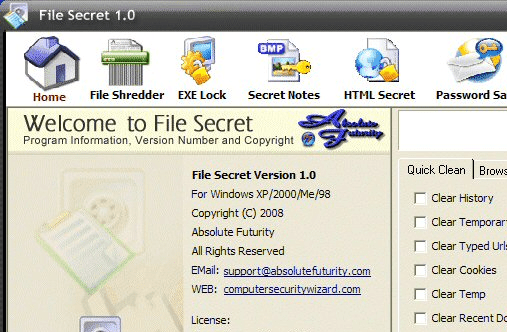 File Secret Screenshot 1