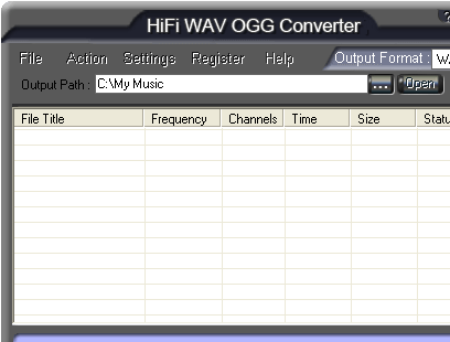 HiFi WAV OGG Converter Screenshot 1