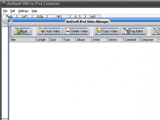 dvdXsoft DVD to iPod Converter Screenshot 1