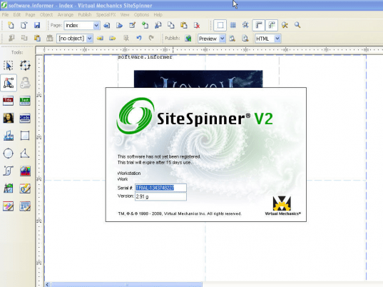 SiteSpinner Screenshot 1