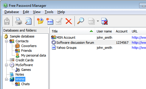 FREE Password Manager Screenshot 1