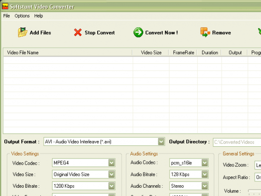 Softstunt Video Converter Screenshot 1