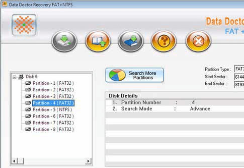 Windows Partition Data Salvage Software Screenshot 1