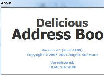Delicious Address Book Screenshot 1