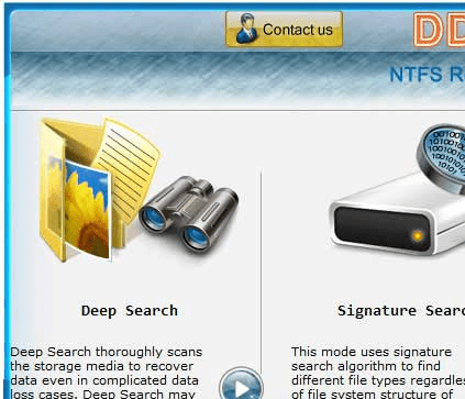 Vista NTFS Data Recovery Software Screenshot 1