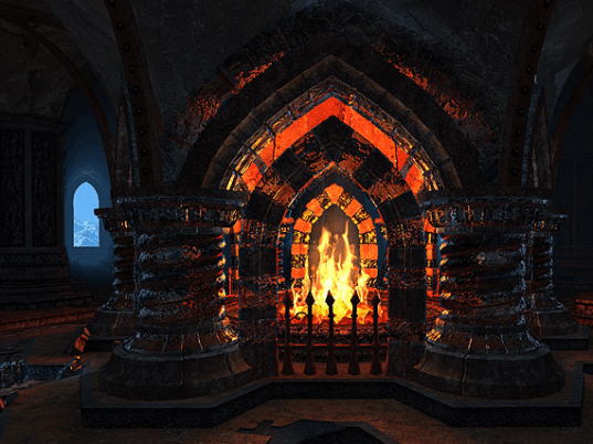 Crystal Fireplace 3D Screensaver Screenshot 1