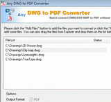 DWG to PDF Converter 2010.3 Screenshot 1