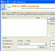 PDF to DWG Converter 9.6.7 Screenshot 1