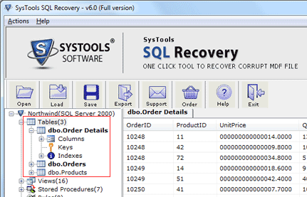 SQL File Restore Program Screenshot 1