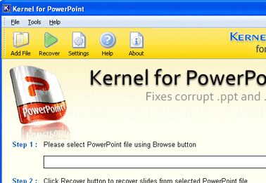 PowerPoint Recovery Software Screenshot 1