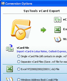Outlook to Notes Contacts Retrieval Screenshot 1