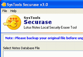 Access Secure NSF Files Screenshot 1