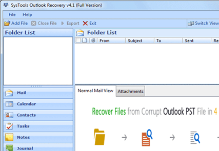 Microsoft Outlook Inbox Repair Tool Screenshot 1