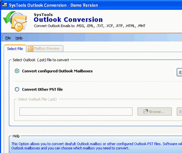 Convert MS Outlook Files Screenshot 1