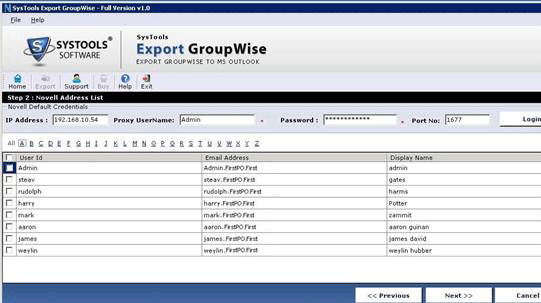 Migrate GroupWise to Outlook Screenshot 1