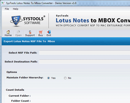 Convert NSF to MBOX Screenshot 1