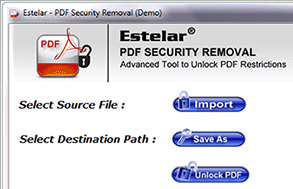 PDF Restriction Remover Software Screenshot 1