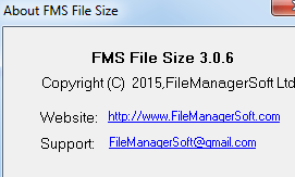 FMS File Size Screenshot 1