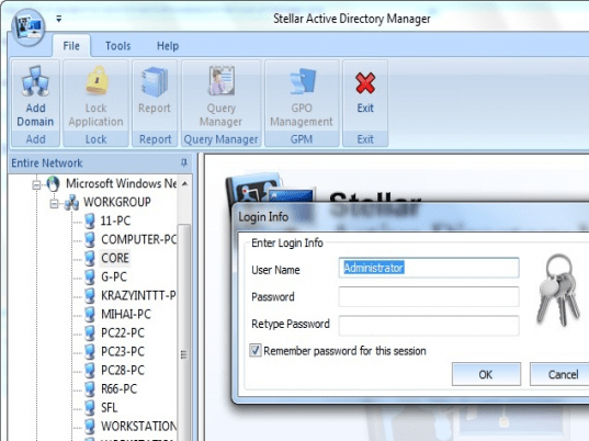 Stellar Active Directory Manager Screenshot 1