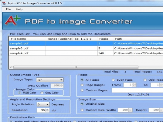 Aplus PDF to Image Converter Screenshot 1