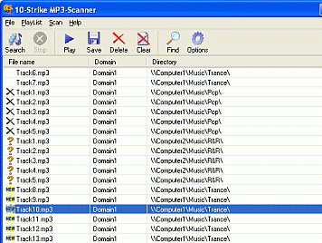 10-Strike MP3-Scanner Screenshot 1