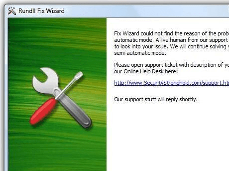Rundll Errors Fix Wizard Screenshot 1