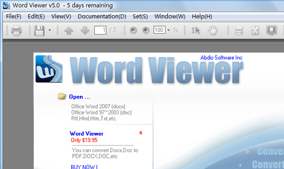 Word Viewer Screenshot 1