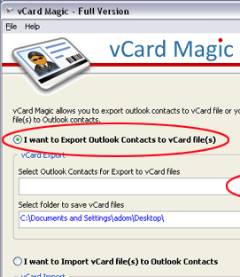PST to vCard Converter Screenshot 1