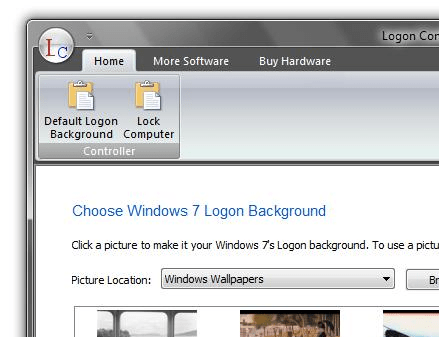 Windows 7 or Vista Login Screen Changer Screenshot 1