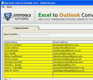 Import Contacts From Excel To Outlook Screenshot 1